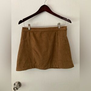 Abercrombie & Fitch Faux Velvety Skirt